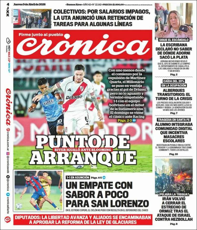 Portada de La Voz del Chaco (Argentina)