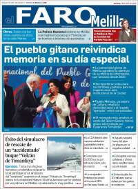 Portada de El Faro de Melilla (Espa&ntilde;a)