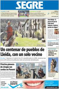 Portada de Segre  (Espa&ntilde;a)