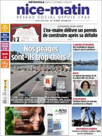 Portada de Nice-Matin (Francia)