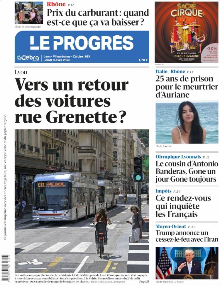 Portada de Progres de Fecamp (Francia)