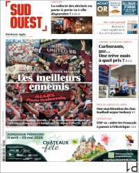 Portada de Sud Ouest (France)