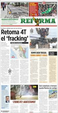 Portada de Reforma (M&eacute;xico)