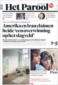 Portada de Het Parool (Pa&iacute;ses Bajos)