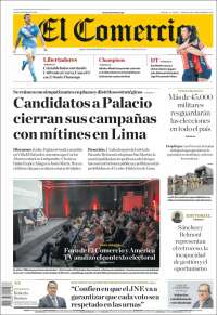 Portada de El Comercio (Peru)