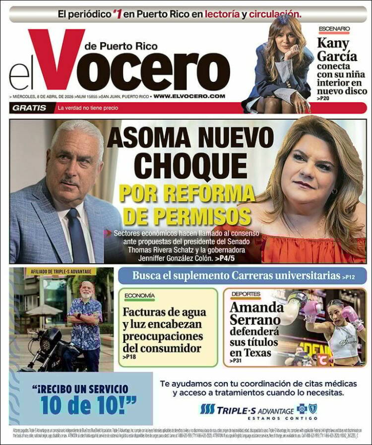 Portada de Vocero (Puerto Rico)