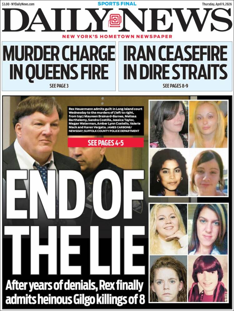 Portada de Daily News - New York (USA)