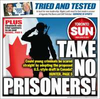 Portada de The Toronto Sun (Canad&aacute;)