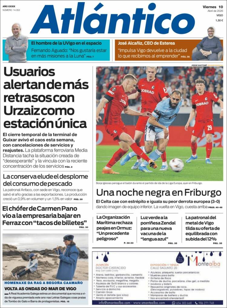 Portada de Atlántico Diario (Espa&ntilde;a)