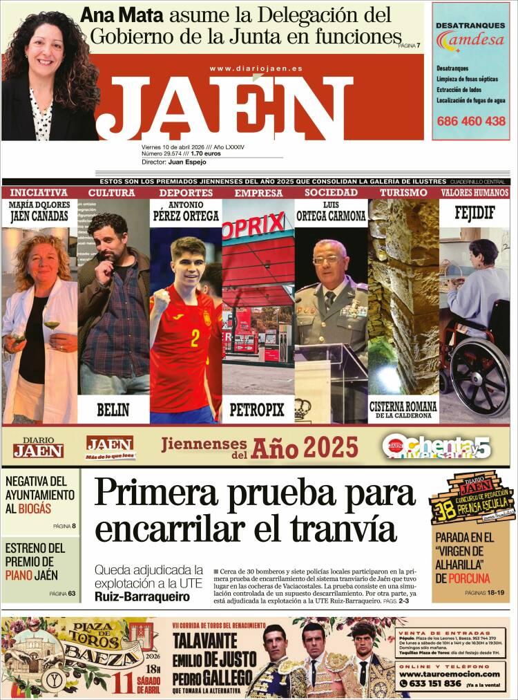 Portada de Diario Jaén (Espa&ntilde;a)