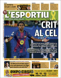 Portada de L'Esportiu (Espa&ntilde;a)