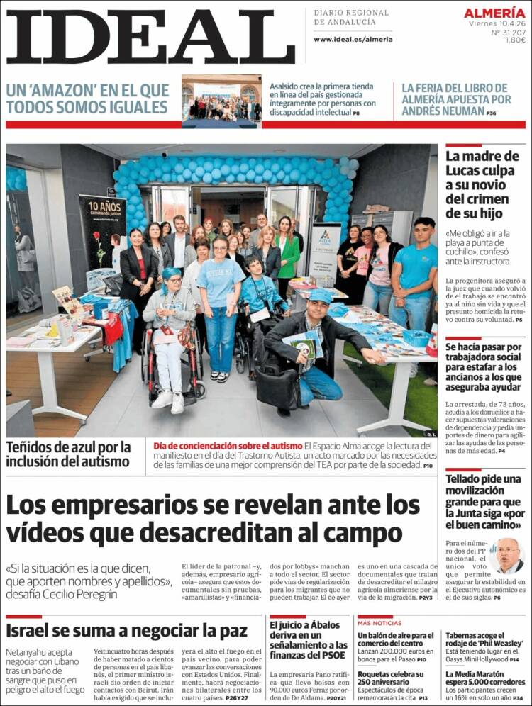 Portada de Ideal Almeria (Espa&ntilde;a)