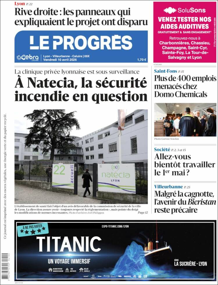 Portada de Progres de Fecamp (Francia)