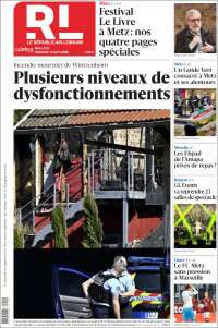 Portada de Le Republicain Lorrain (Francia)