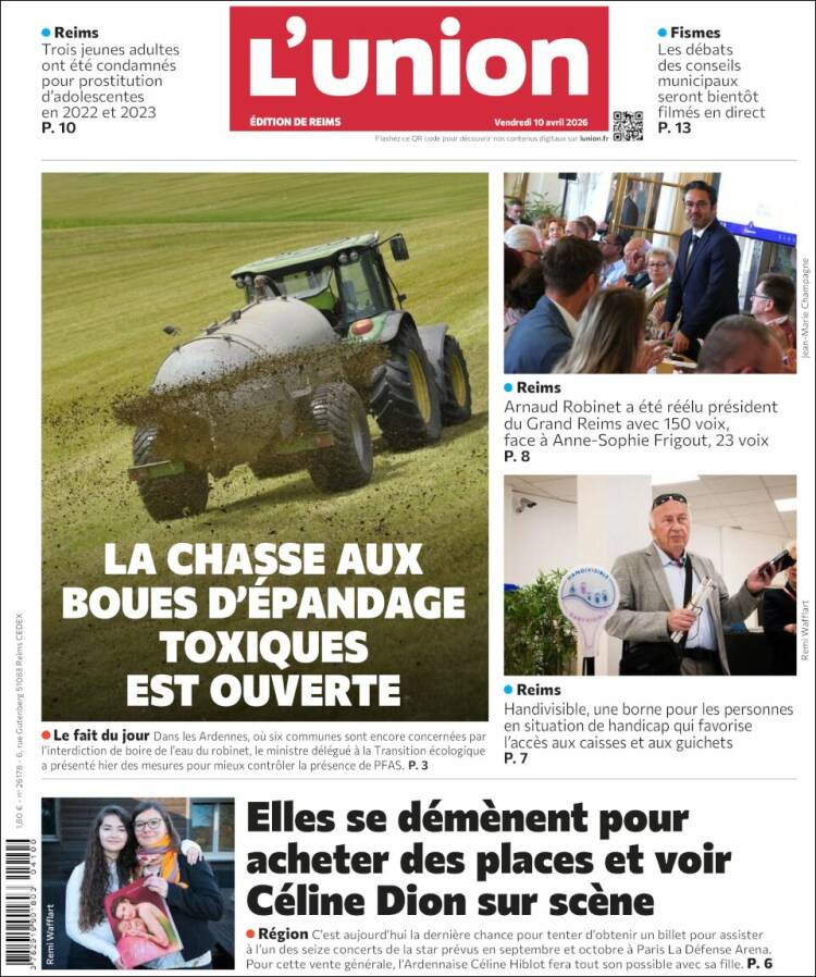 Portada de L'Union (Francia)