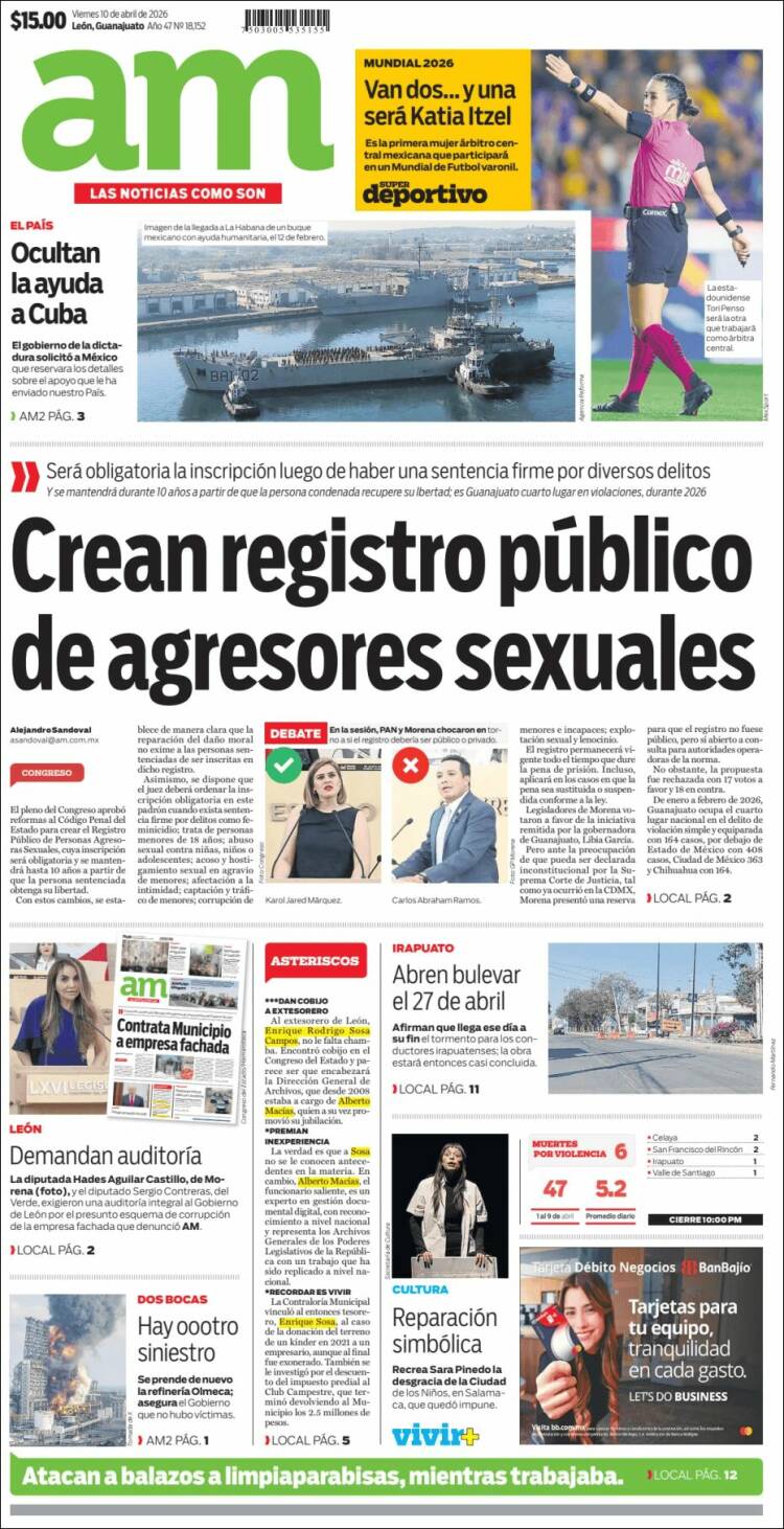 Portada de Al Día A.M. (M&eacute;xico)