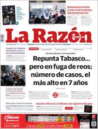 Portada de La Razón (M&eacute;xico)