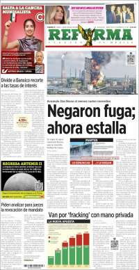 Portada de Reforma (M&eacute;xico)