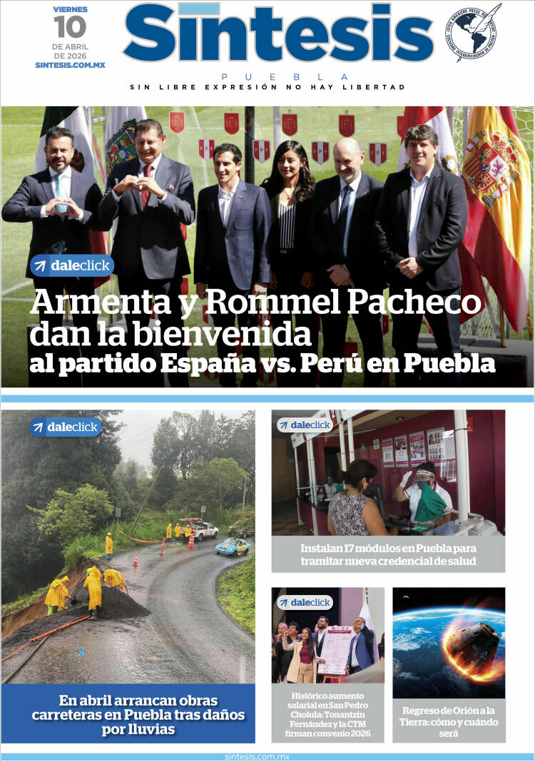 Portada de Síntesis - Puebla (M&eacute;xico)