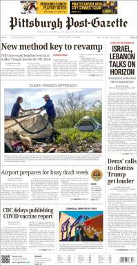 Portada de Pittsburgh Post-Gazette (USA)