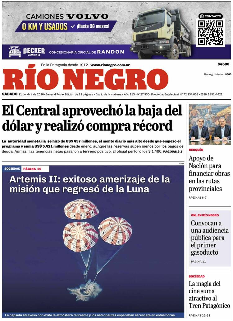 Portada de Rio Negro (Argentina)