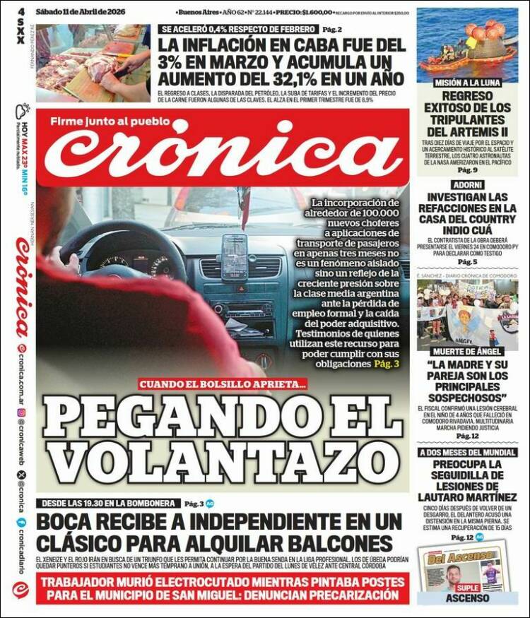 Portada de La Voz del Chaco (Argentina)