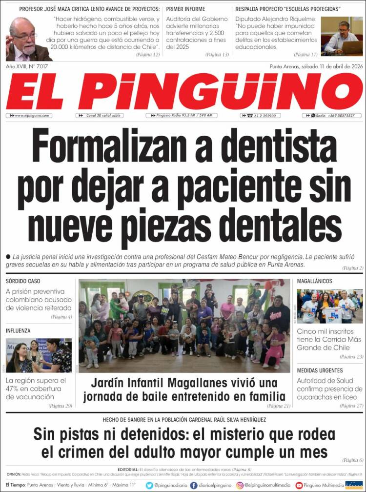 Portada de El Pingüino (Chile)