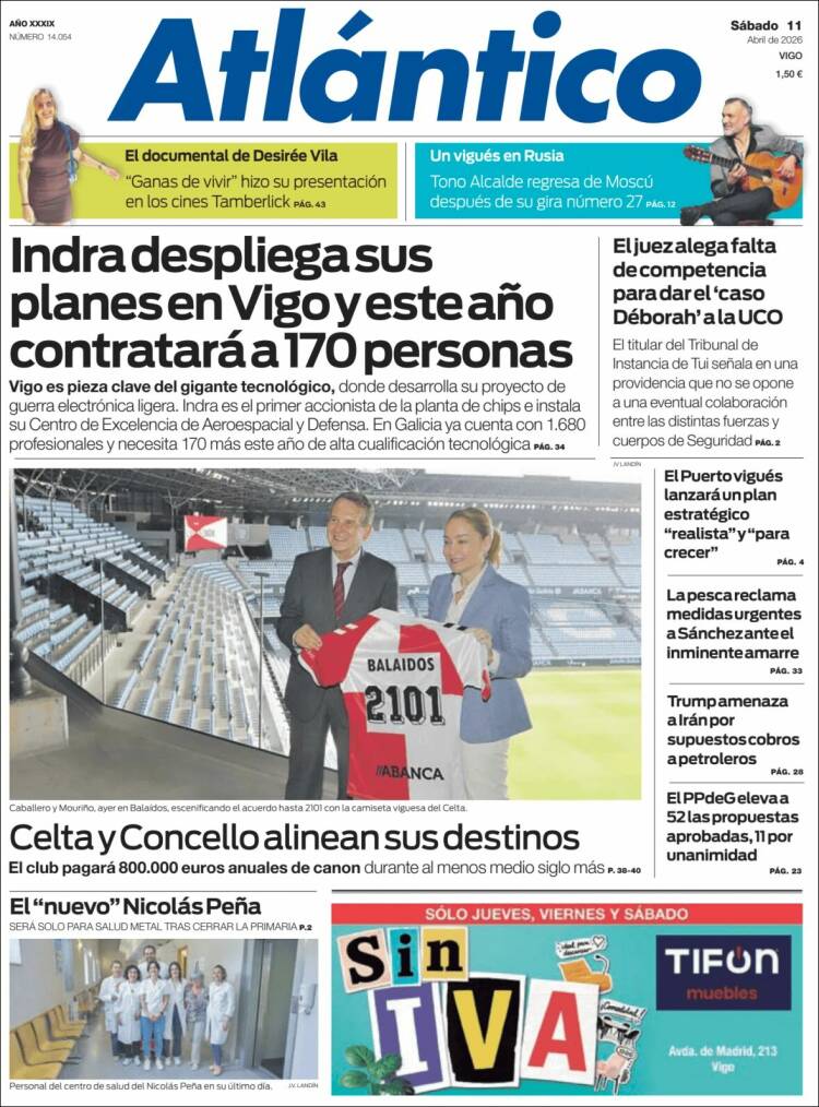 Portada de Atlántico Diario (Espa&ntilde;a)