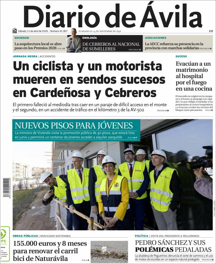 Portada de Diario de Ávila (Espa&ntilde;a)