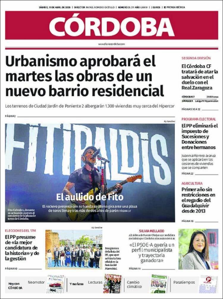 Portada de Diario de Córdoba (Espa&ntilde;a)