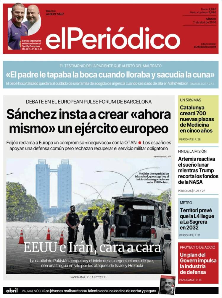 Portada de El Periódico (Espa&ntilde;a)