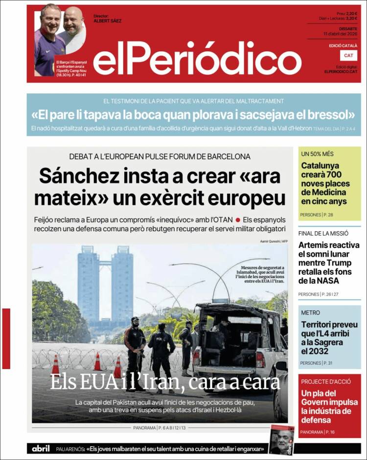 Portada de El Periódico de Catalunya (Espa&ntilde;a)