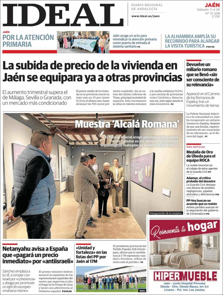 Portada de El Ideal de Jaén (Espa&ntilde;a)