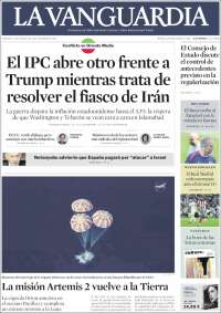 Portada de La Vanguardia (Espagne)