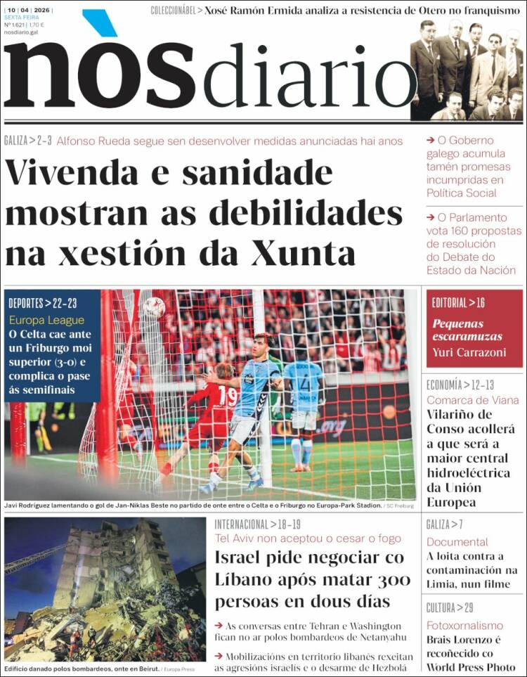 Portada de Nòs Diario (Espa&ntilde;a)