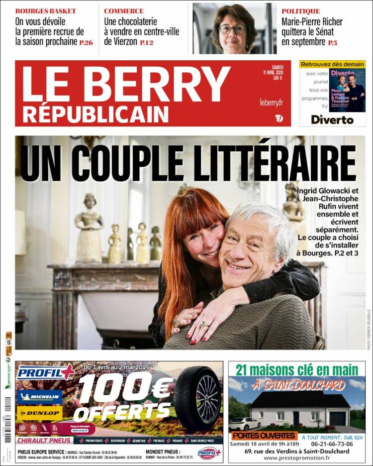 Portada de Berry Republicain (Francia)