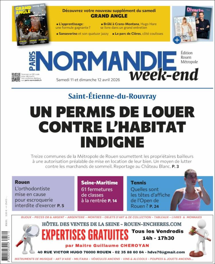 Portada de Paris Normandie (Francia)