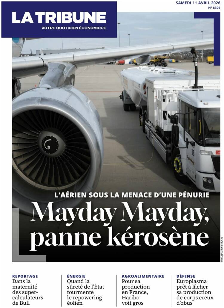 Portada de La Tribune (Francia)
