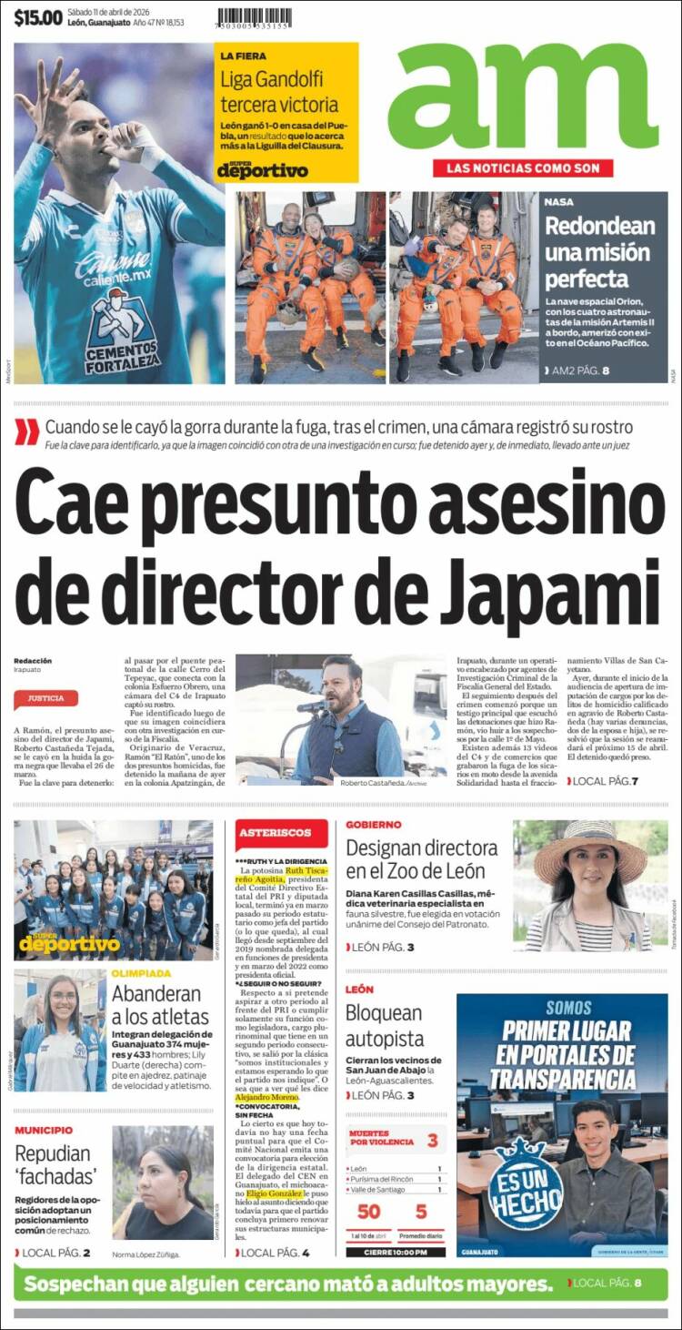 Portada de Al Día A.M. (M&eacute;xico)