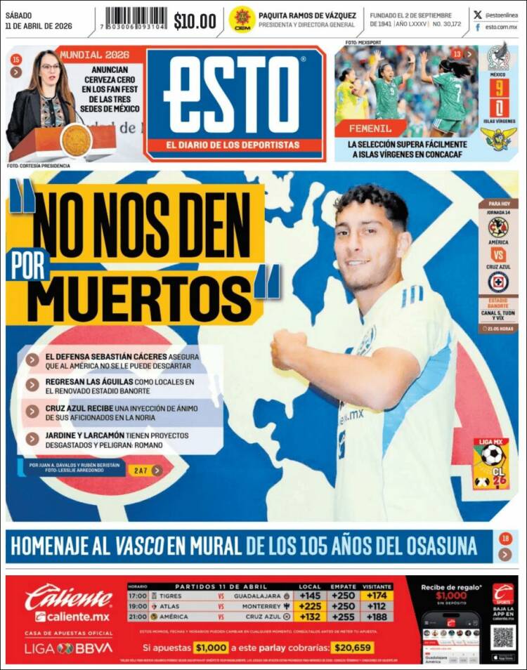 Portada de Esto (M&eacute;xico)