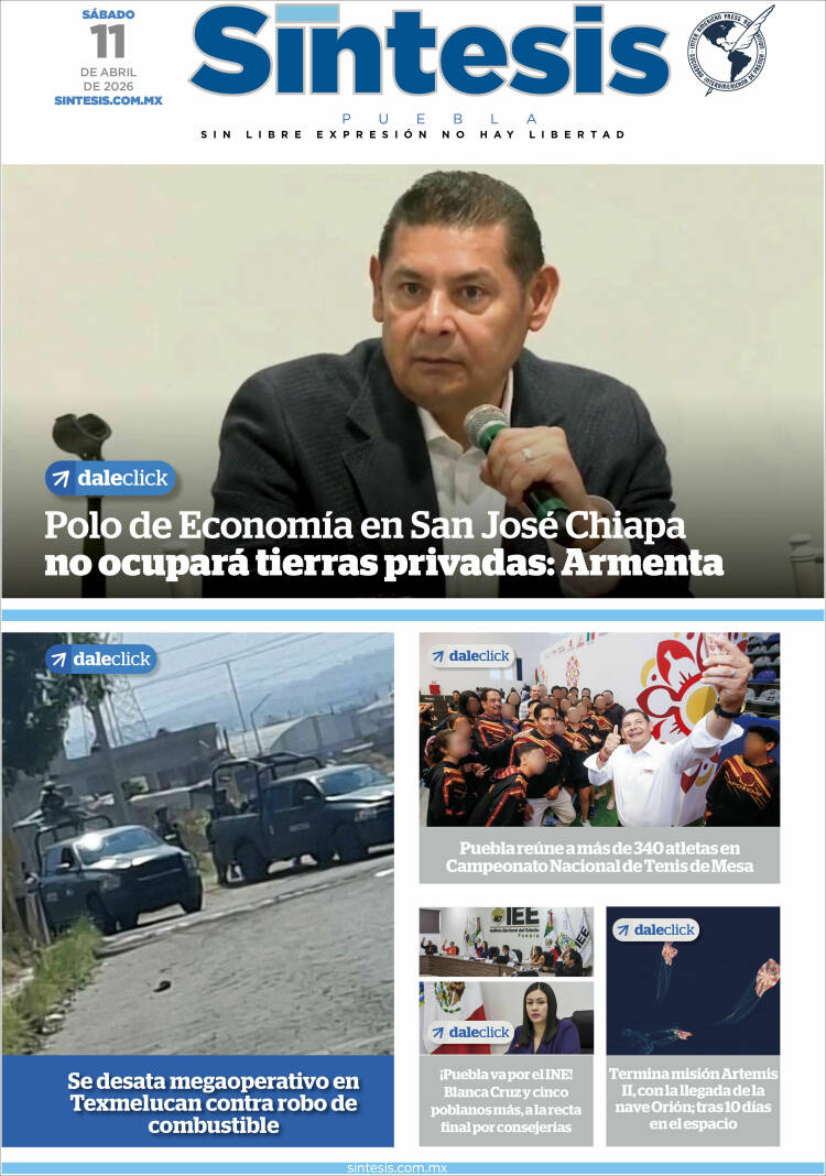 Portada de Síntesis - Puebla (M&eacute;xico)