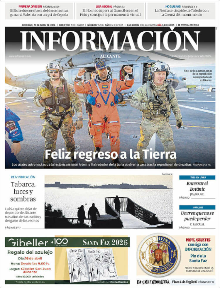 Portada de Diario Información (Espa&ntilde;a)