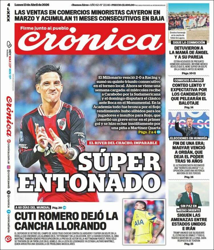 Portada de La Voz del Chaco (Argentina)