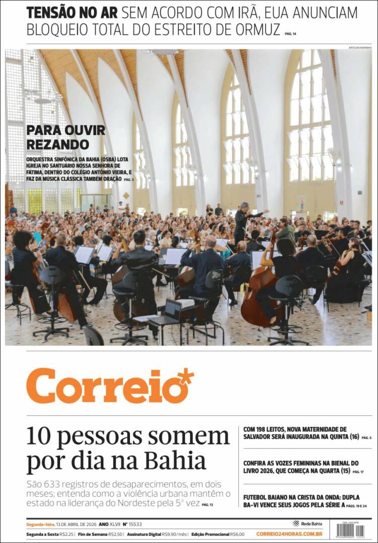 Portada de Correio* (Brasil)