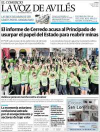 Portada de El Comercio - Avilés (Espa&ntilde;a)
