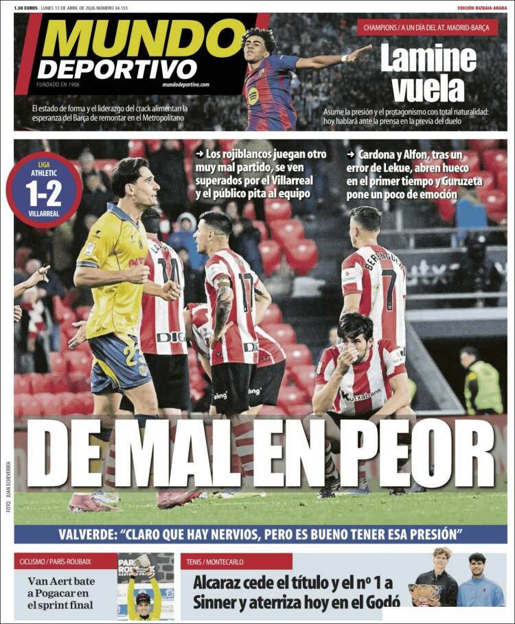 Portada de Mundo Deportivo Bizkaia (Espa&ntilde;a)