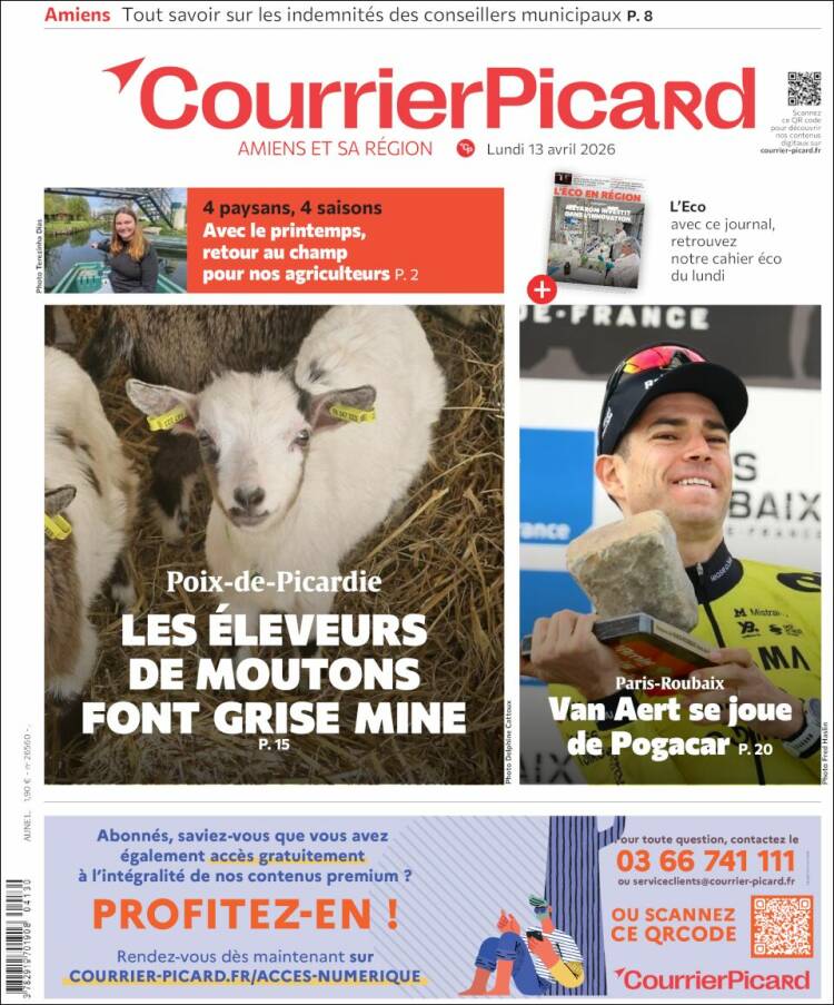 Portada de Courrier Picard (France)