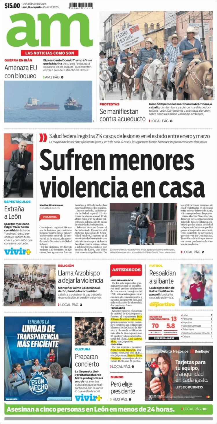 Portada de Al Día A.M. (M&eacute;xico)