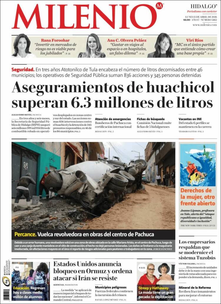 Portada de Milenio de Hidalgo (M&eacute;xico)