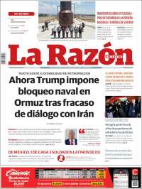 Portada de La Razón (Mexico)
